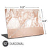 White Rose Gold Marble Universal Laptop 12in (9.8 x 6.8in) Skin